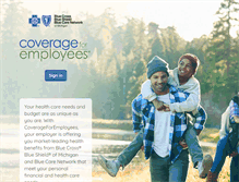 Tablet Screenshot of coverageforemployees.com